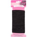 Brushworks Classic Black Hairbands Pack of 40 - Image 5