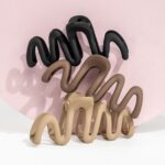 Brushworks Assorted Wave Claw Clips Pack of 3