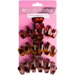 Brushworks Tortoiseshell Claw Clips Pack of 3 - Image 8