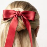 Brushworks Red & Black Satin Hair Bow Duo - Image 8