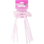 Brushworks Pink Satin Hair Bow Duo - Image 7