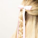 Brushworks Pink Satin Hair Bow Duo - Image 2
