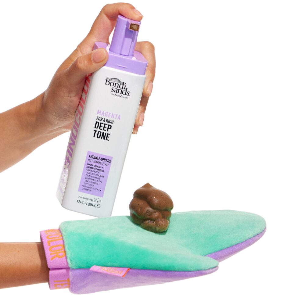 BS0107-1.jpg Bondi Sands Technocolor Magenta 1 Hour Express Self Tanning Foam 200ml - Image 1