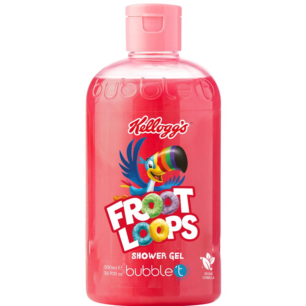 BUB0019.jpg Bubble T Cosmetics Kellogg's Froot Loops Shower Gel 500ml - Image 1