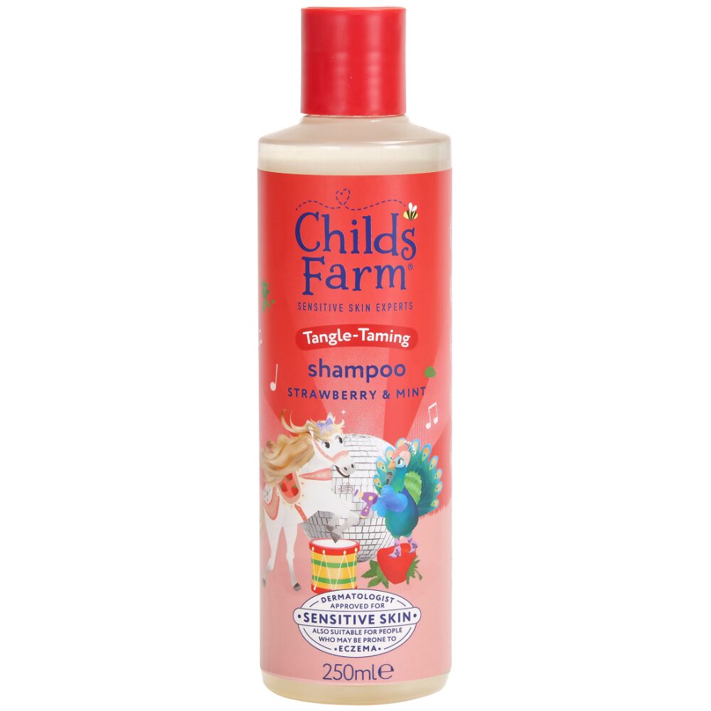 CFSOMSC250-1.jpg Childs Farm Strawberry & Organic Mint Shampoo & Conditioner Twin 2 x 250ml - Image 1