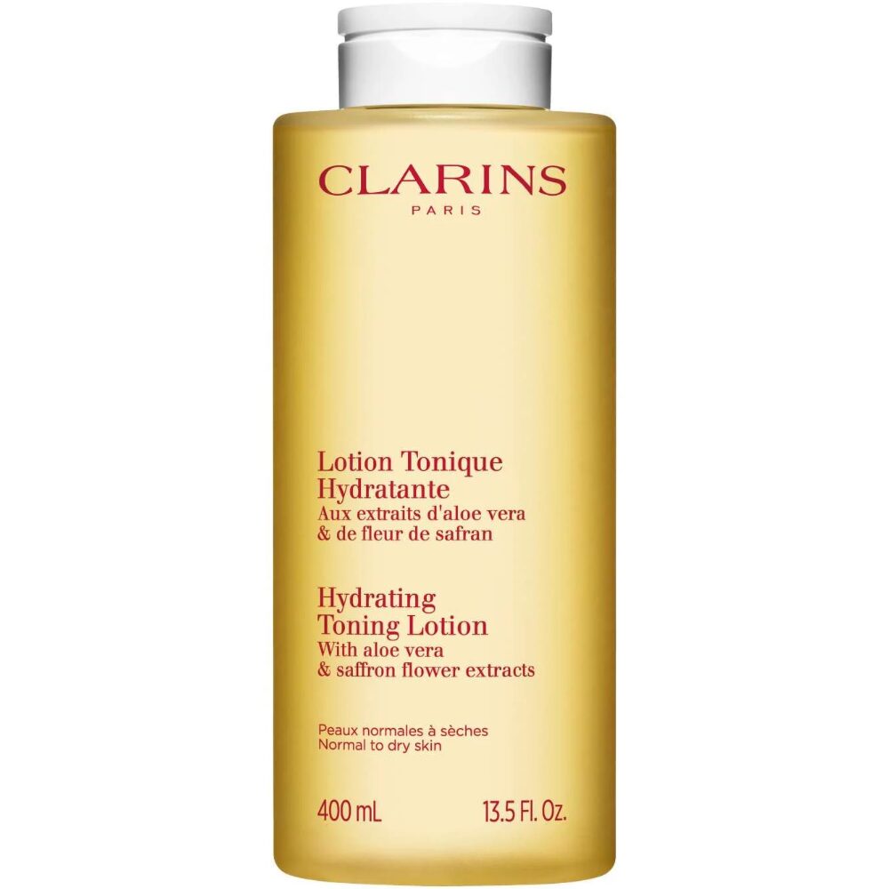 CLAR0024_fbab219a-bc2b-46b5-a228-ce7cb645273f.jpg Clarins Hydrating Toning Lotion 400ml - Image 1
