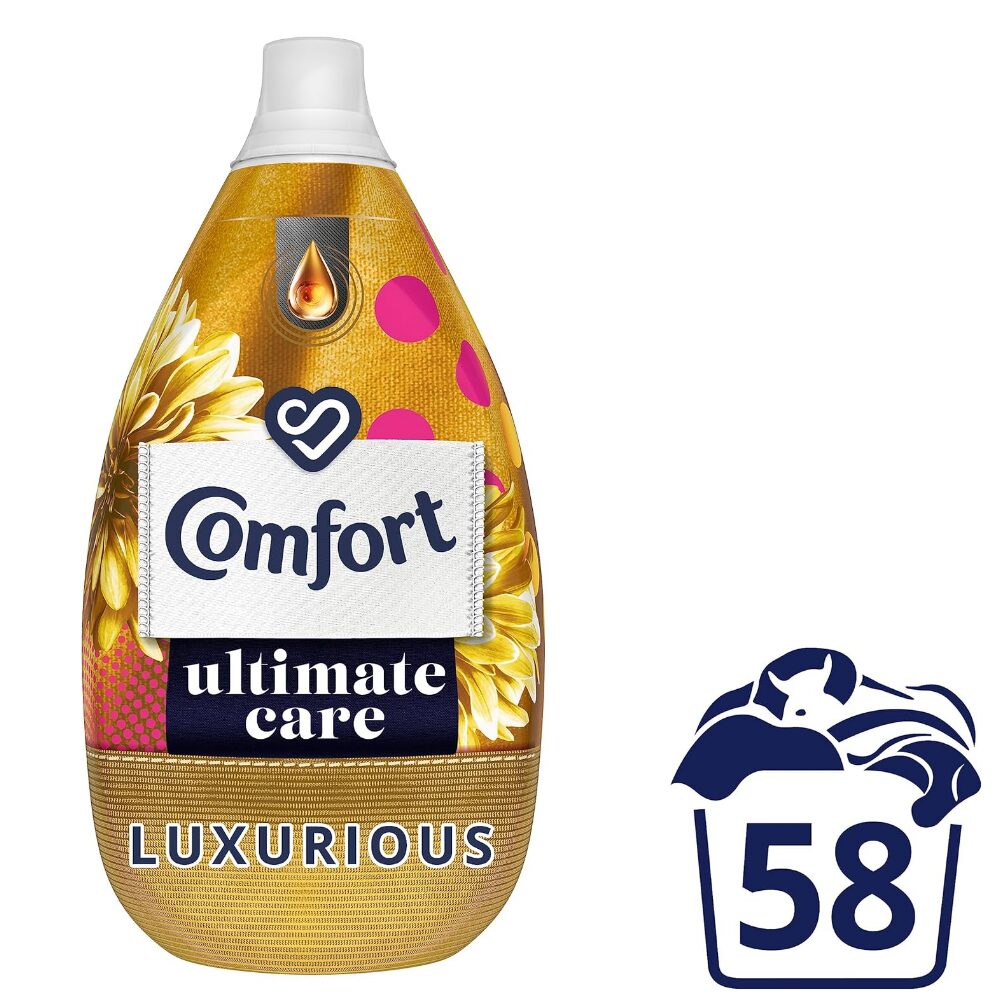 COMF0009-1.jpg Comfort Ultimate Care Luxurious Ultra-Concentrated Fabric Conditioner 58 Washes 870ml - Image 1