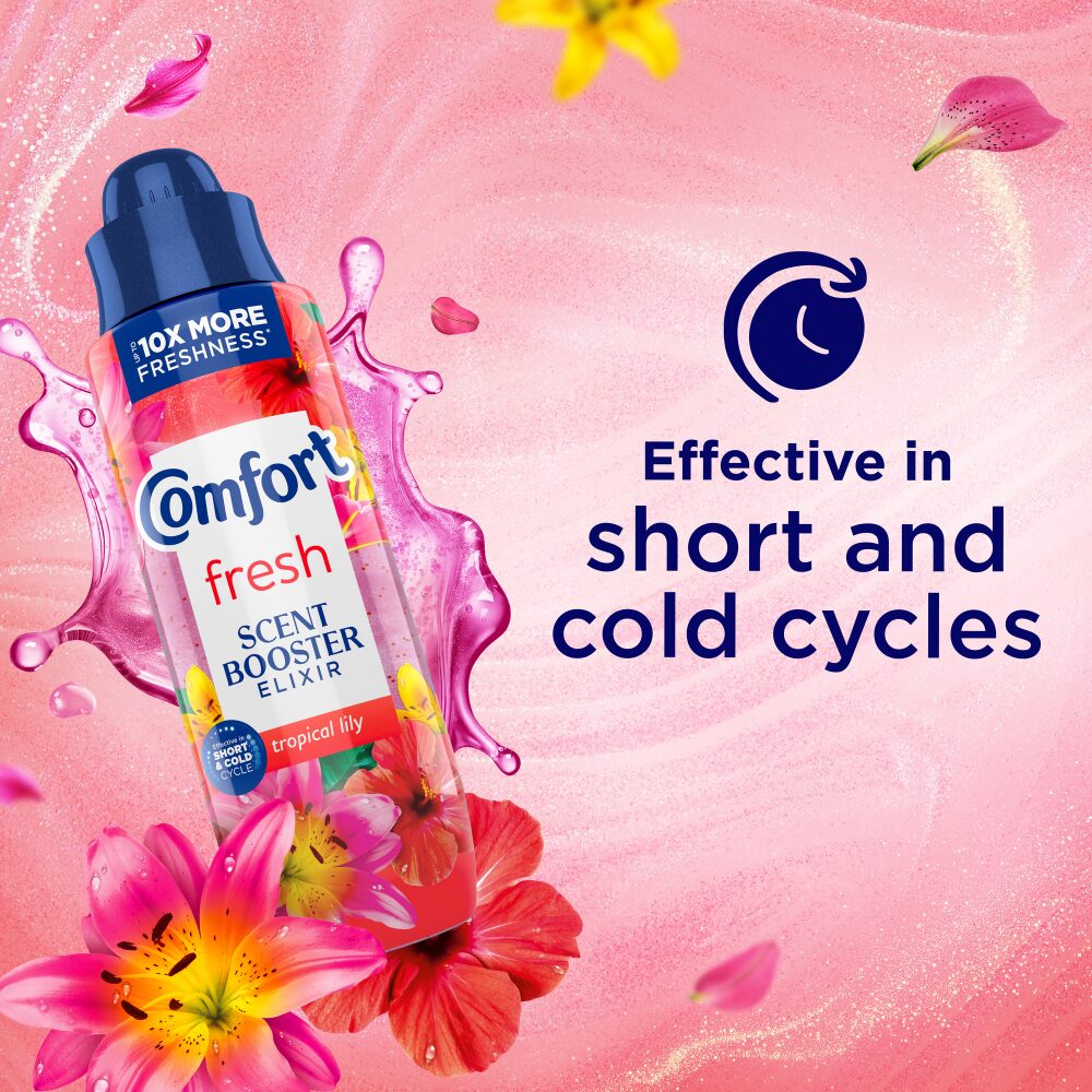 COMF0020-2.jpg Comfort Fresh Tropical Lily Scent Booster Elixir 20 Washes 460ml - Image 1