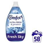 Comfort Ultra Fresh & Protect Fresh Sky Fabric Conditioner 58 Washes 870ml - Image 8
