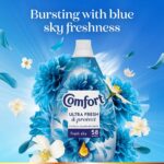 Comfort Ultra Fresh & Protect Fresh Sky Fabric Conditioner 58 Washes 870ml - Image 3