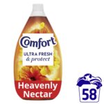 Comfort Ultra Fresh & Protect Heavenly Nectar Fabric Conditioner 58 Washes 870ml - Image 4