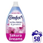 Comfort Ultra Fresh & Protect Heavenly Nectar Sakura Dreams Fabric Conditioner 58 Washes 870ml - Image 7