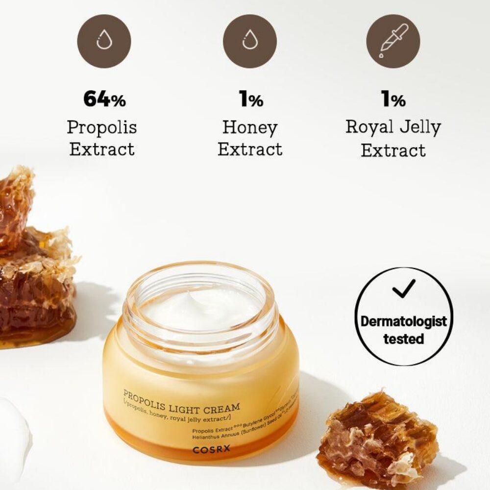 CX0071-1.jpg CosRx Full Fit Propolis Light Cream 65ml - Image 1