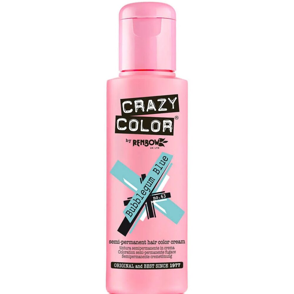 CrazyColourBubblegumBlueHairDye100ml.jpg Crazy Colour Bubblegum Blue Hair Dye 100ml - Image 1