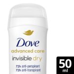 Dove Advanced Care 72h Invisible Dry White Freesia Anti-Perspirant Deodorant Stick 50ml