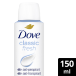Dove Classic Fresh 48h Anti-Perspirant Deodorant Spray 150ml - Image 3