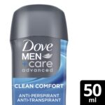 Dove Men+Care Advanced 72h Clean Comfort Anti-Perspirant Deodorant Roll-On 50ml - Image 2
