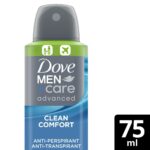 Dove Men+Care Advanced 72h Clean Comfort Anti-Perspirant Deodorant Spray 75ml - Image 3