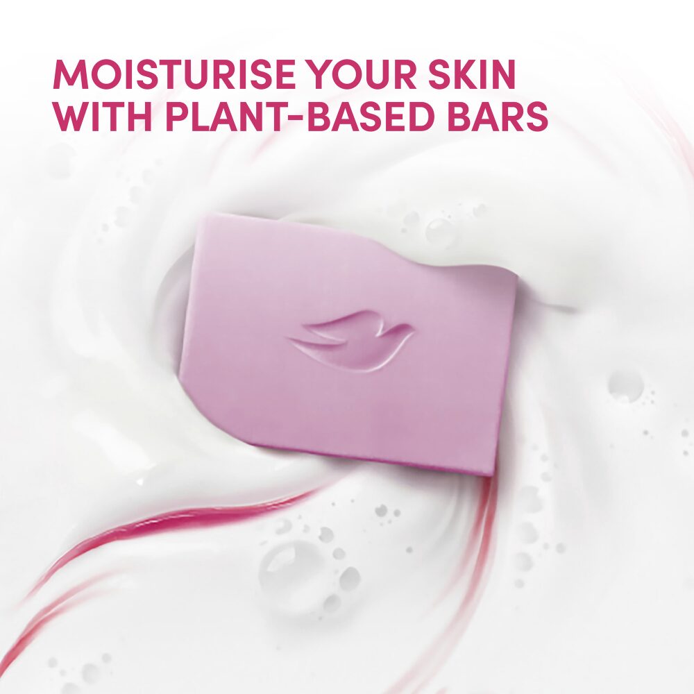 DVE0136-4.jpg Dove Oat Milk & Berry Brulee Plant Milk Cleansing Bar 141g - Image 1
