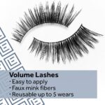 Eylure 3/4 Length 005 Light Volume Strip Lashes Black - Image 3