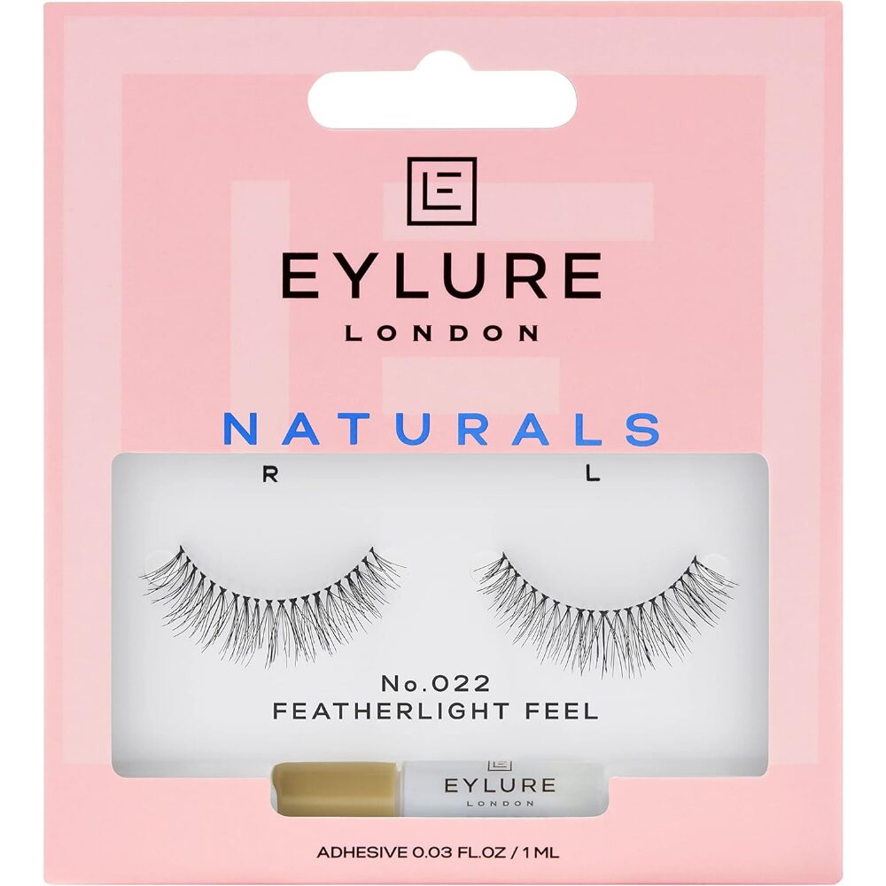EY0110.jpg Eylure Naturals 022 Featherlight Feel Strip Lashes Black - Image 1