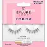 Eylure Hybrid 210 Light & Wispy Strip Lashes Black - Image 4