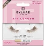 Eylure 3/4 Length 001 Natural Strip Lashes Brown/Black - Image 4