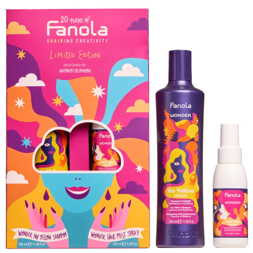 FAN0023.jpg Fanola Wonder No Yellow Celebration Hair Care Duo - Image 1