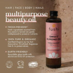 Fushi Organic Fresh-Pressed Sweet Almond Oil 100ml - Image 5