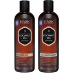 Hask Monoi Coconut Oil Nourishing Shampoo & Conditioner Twin 2 x 355ml - Image 2