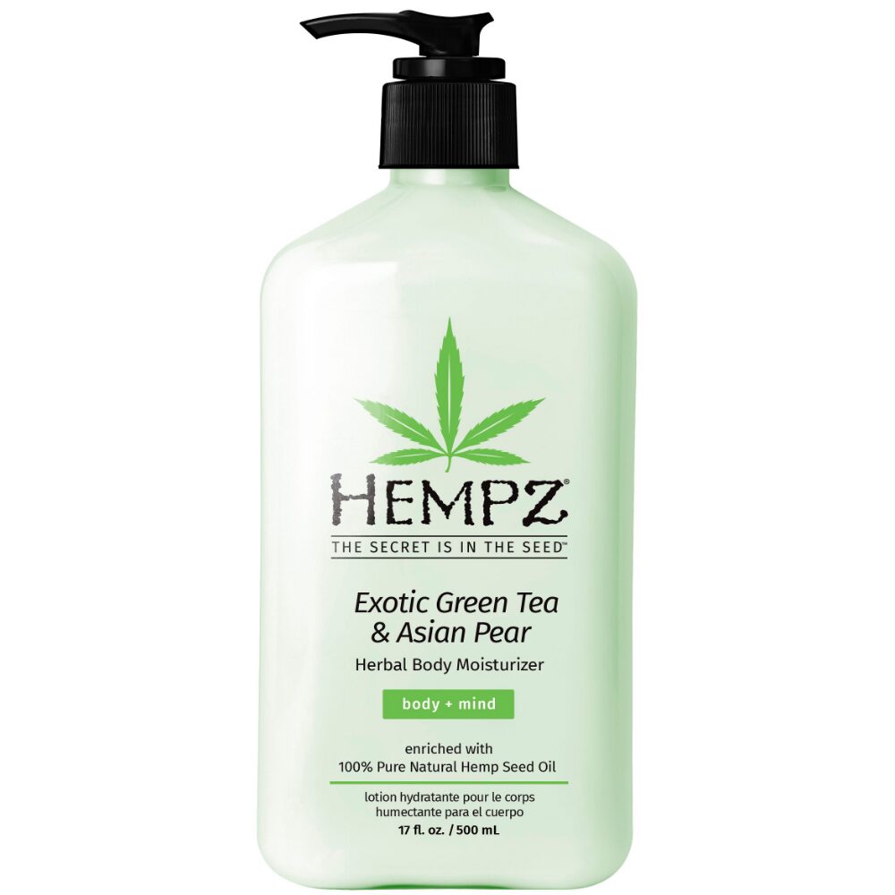 HEMP0027_241bd152-c49c-482c-b738-963ac159a1e7.jpg Hempz Exotic Green Tea & Pear Body Moisturiser 500ml - Image 1