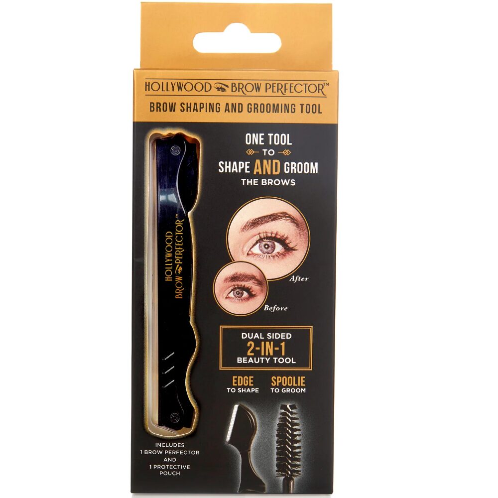 HLW018-2.jpg Hollywood Browzer Brow Perfector Tool Black - Image 1