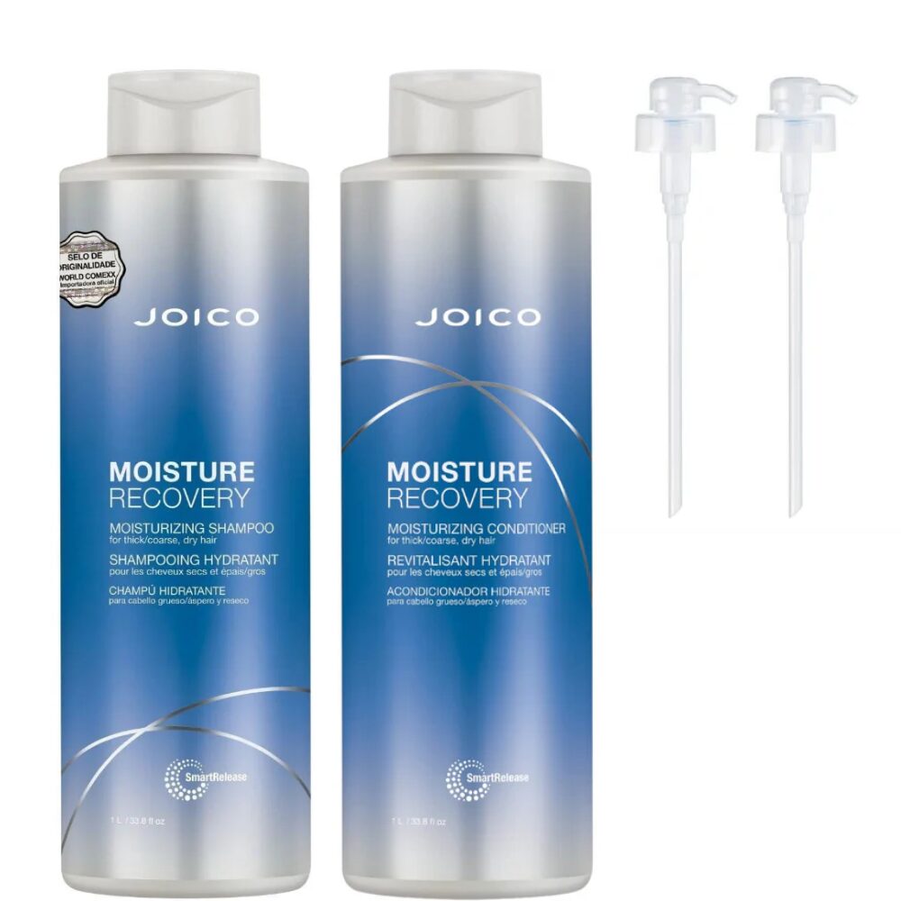 JOICOMRLG.jpg Joico Moisture Recovery Moisturising Shampoo & Conditioner Twin 2 x 1000ml - Image 1