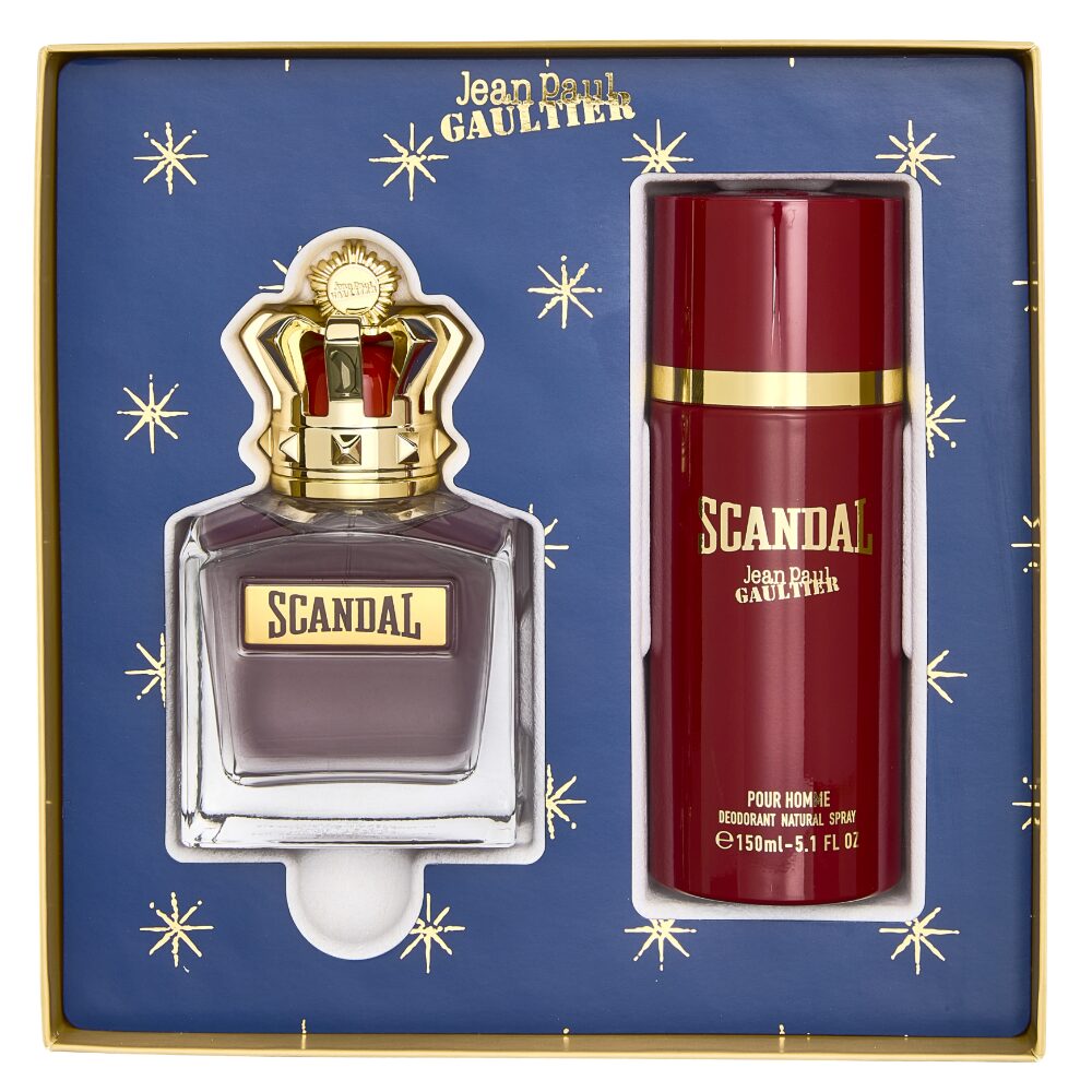 JPG0067-4.jpg Jean Paul Gaultier Scandal Pour Homme Eau De Toilette Gift Set 100ml - Image 1