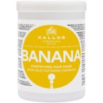 Kallos Cosmetics Banana Fortifying Multivitamin Shampoo & Hair Mask Twin 2 x 1000ml - Image 3