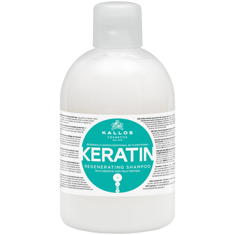 KALC0017.jpg Kallos Cosmetics Keratin Regenerating Shampoo 1000ml - Image 1