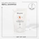 Kérastase Nutritive Bain Satin Riche High Nutrition Rich Shampoo Refill Pouch 500ml - Image 5