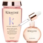 Kérastase Gloss Absolu Bain Hydra-Glaze Hydra-Illuminating Shampoo 250ml & Glaze Drops Hair Oil 45ml Twin - Image 3
