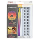 Kiss Impress Press-On Falsies Individual Lashes Natural Black 20 Clusters
