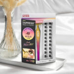 Kiss imPress Press-On Falsies Individual Lashes Black Authentic 12 Clusters - Image 3