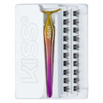 Kiss imPress Press-On Falsies Individual Lashes Black Authentic 12 Clusters - Image 4