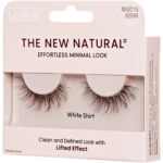 Kiss The New Natural 01 White Shirt False Strip Lashes Black - Image 5