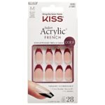 Kiss Salon Acrylic Coloured Nails French Catchy 28x - Image 2