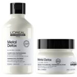 L'Oreal Professionnel Serie Expert Metal Detox Anti-Metal Cleansing Cream Shampoo 300ml & Mask 250ml Twin - Image 2