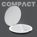 Luna London Compact Mirror Matte Black - Image 7