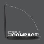Luna London Compact Mirror Matte Black - Image 4