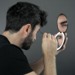 Luna London Compact Mirror Matte Black - Image 3