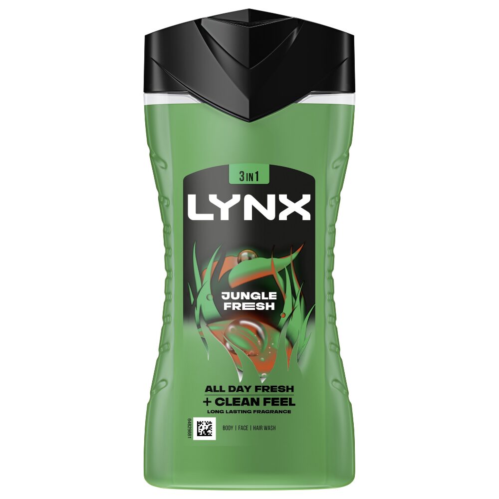 LYNX0036.jpg Lynx XXL 3 In 1 Jungle Fresh Shower Gel 500ml - Image 1