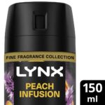 Lynx Fine Fragrance 72h Peach Infusion Patchouli & Amber Premium Deodorant Body Spray 150ml