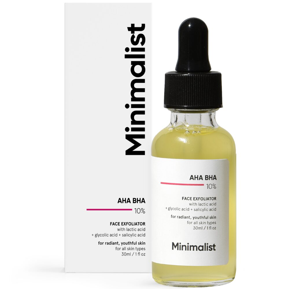 MINI0005-1.jpg Minimalist AHA BHA 10% Face Exfoliator 30ml - Image 1